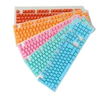 Клавиши Languag PBT на русскоманглийском языках, различные цвета на выбор для Cherry MX, механическая клавиатура, клавиши, переключатели, 104 клавиши