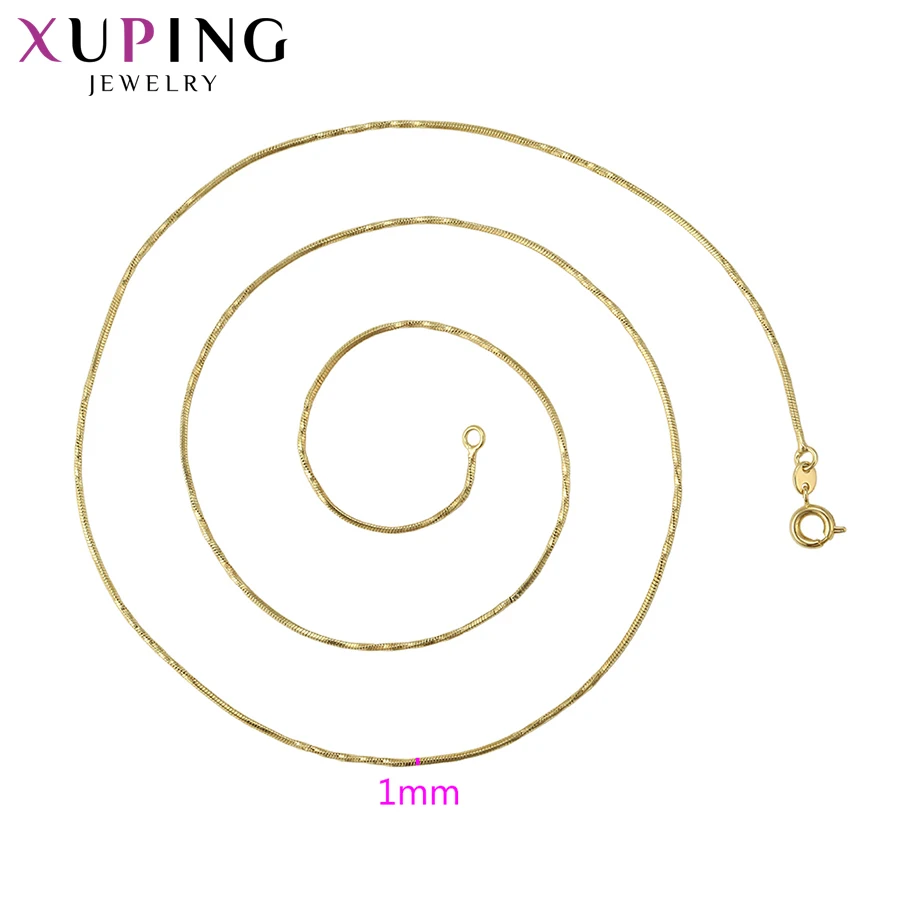 Xuping элегантный светильник позолоченное ожерелье желтого золота модное