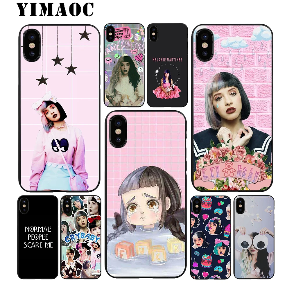 YIMAOC Мелани Мартинес Crybaby Мягкий ТПУ Черный силиконовый чехол для iPhone X или 10 8 7 6S Plus