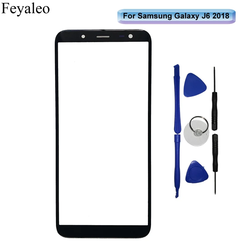 5 6 &quotПередняя сенсорная панель внешнее стекло для Samsung Galaxy J6 2018 J600F On экрана ЖК