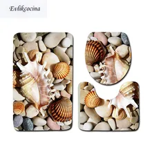 Free Shipping 3 pcs Shells Ocean Bath Mats Anti Slip Bathroom Mat Set Tapete Banheiro Washable Bathroom Toilet Rug Alfombra Bano Free Shipping 3 pcs Shells Ocean Bath Mats Anti Slip Bathroom Mat Set Tapete Banheiro Washable Bathroom Toilet Rug Alfombra Bano