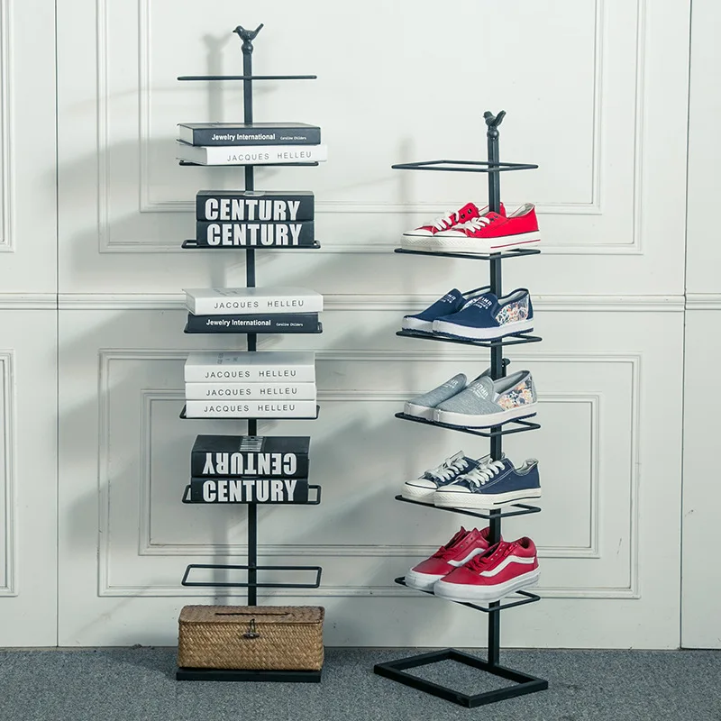 Европейский Креативный железный стеллаж для обуви многослойные простые