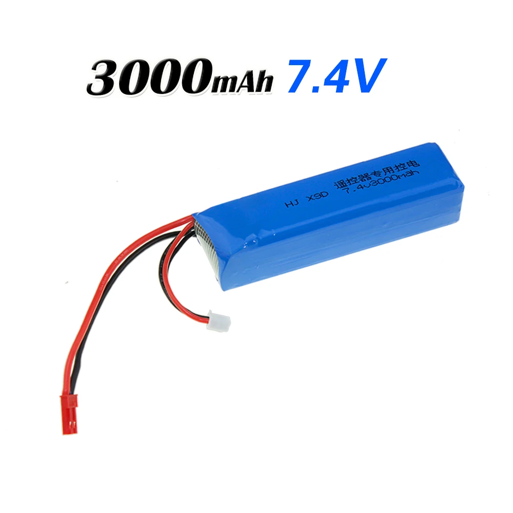 

FRSKY 7.4V 3000MAH Remote Control Battery Large Capacity Upgrade Safe Recharegabel Lipo Battery X9D Plus Trans