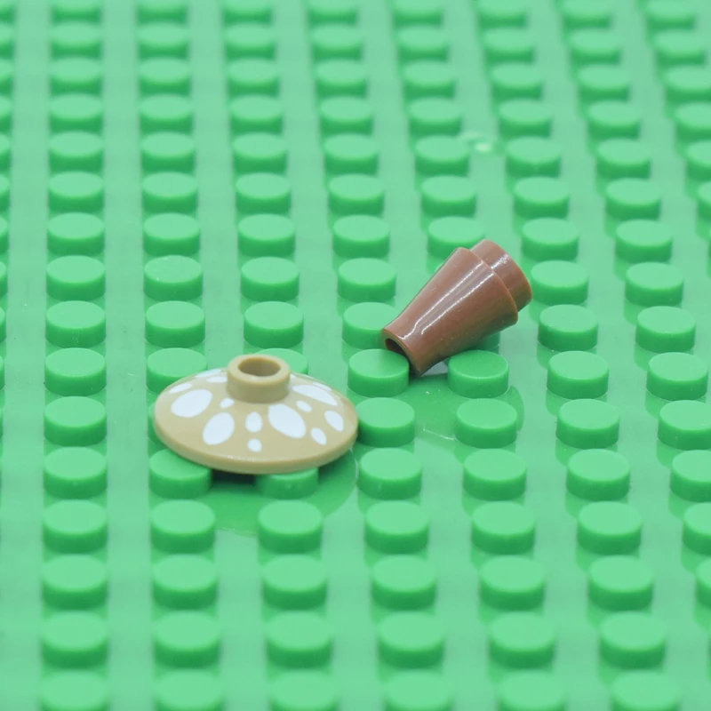 20 шт. городской садовый блок кубики Moc DIY 2x2 грибные растения цветы трава кустарник