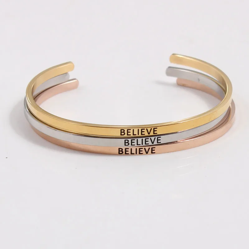 Браслет с гравировкой из нержавеющей стали для женщин и мужчин|love bracelet|bangle barquote