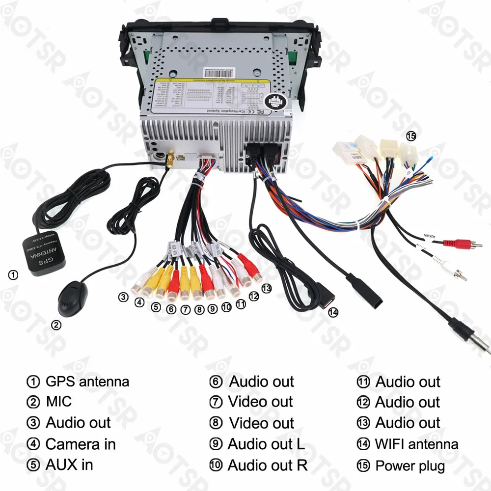 Aotsr Android 8 1 GPS навигация автомобильный DVD плеер для Toyota Corolla 2007 2013 мультимедиа радио