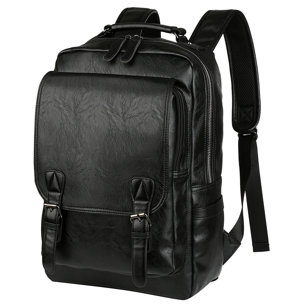 Vbiger для мужчин из искусственной кожи рюкзак дышащие школьные Плечи сумка Мода