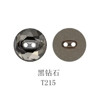 TopStone K9 sew On Stone 12 мм круглые кристалл AB черных масок Diamond Стеклярус для шитья Кнопки