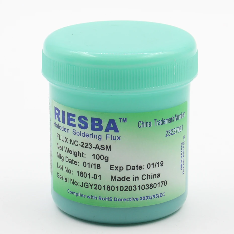 Riesba NC-559-ASM NC-223-ASM RMA-218 BGA Бессвинцовая флюсовая паяльная паста, для пайки аксессуары для сварки