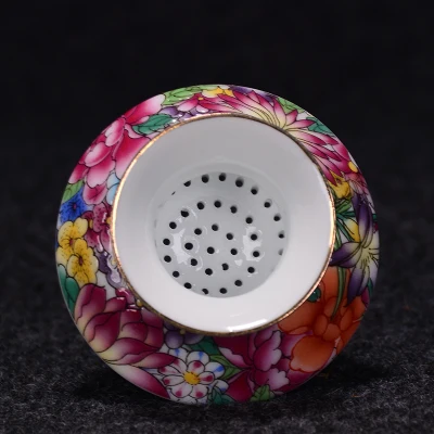 Керамический эмалированный Золотой чайник Цзиндэчжэнь кунг фу галстук Гуань Инь