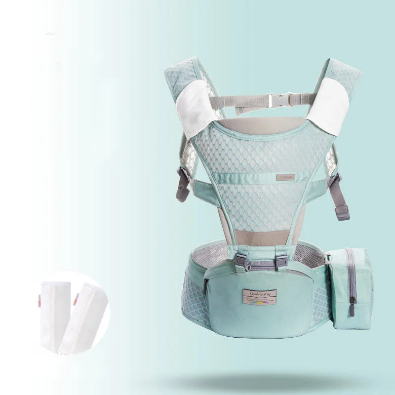 23 Ibelibaby Детские переноски, эргономичный рюкзак-переноска, Хипсит, удобная хлопковая переноска для новорожденных, противоскользящий стул для малыша - Цвет: 23