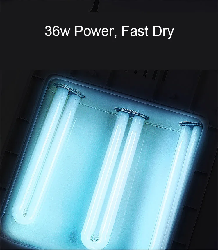 УФ лампа для сушки гель лака 36 Вт 3x12 220 250 В евровилка 818|nail dryer uv|36w uvnail |