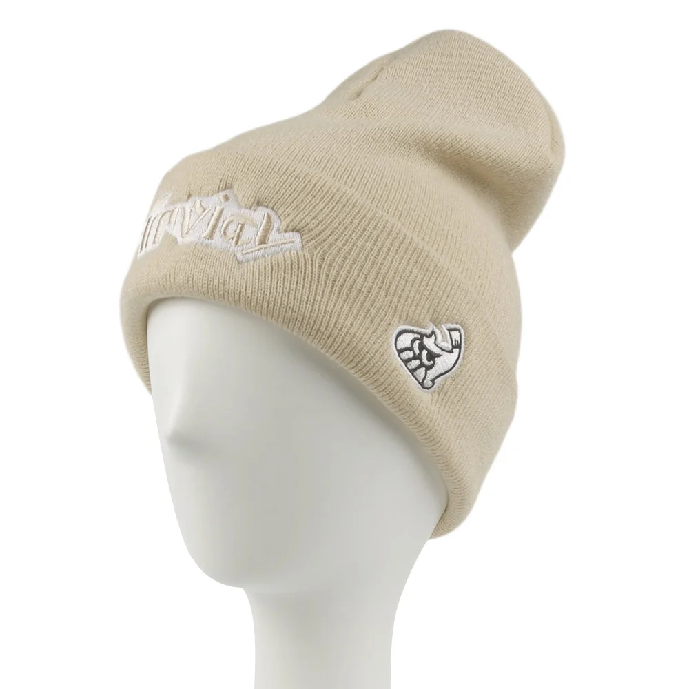 Light Khaki Splatoon Firefin Hokkori шапки теплые вязаные вязанные шапочки с вышивкой кепки взрослых лыжные Skullies Рождество карнавал вечерние головные уборы аксессуары - Цвет: Light Khaki