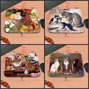 Новые поступления DIY Роскошный принт персидской кошки на персидском ковре стильный нескользящий коврик для мыши ноутбука коврик для Optal Trackball