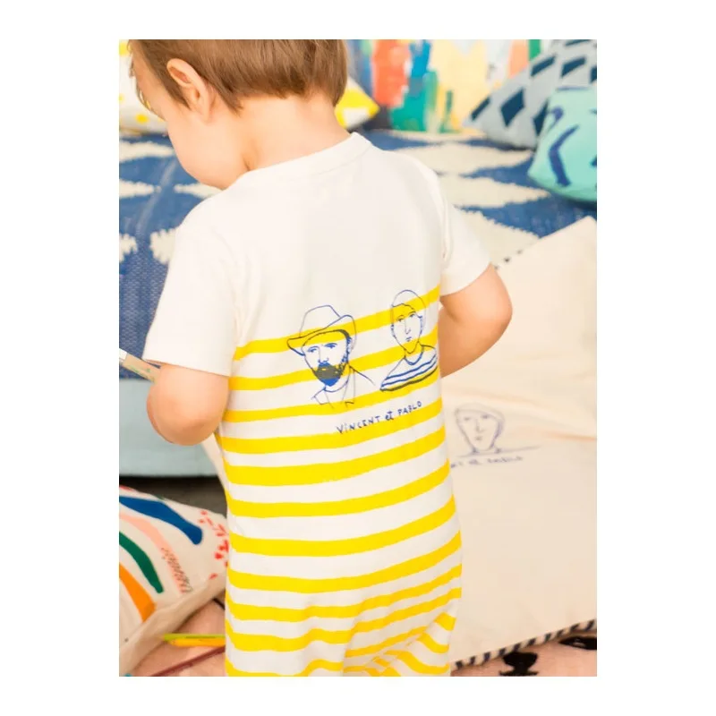 2016 хлопковые комбинезоны для маленьких мальчиков Детский комбинезон одежда