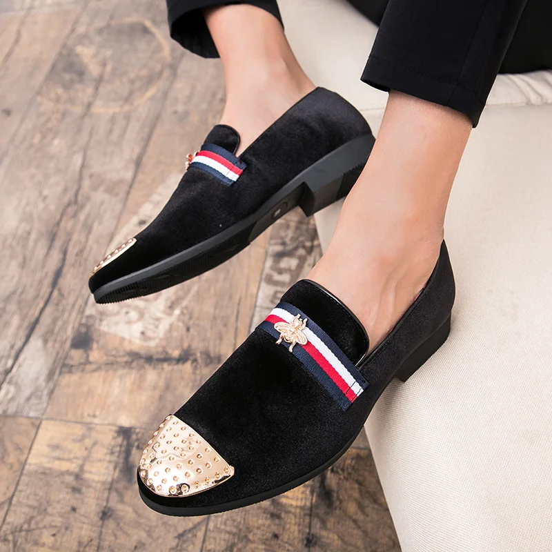 Мужские туфли-оксфорды модные вечерние мужские лоферы мокасины Новинка вечерняя