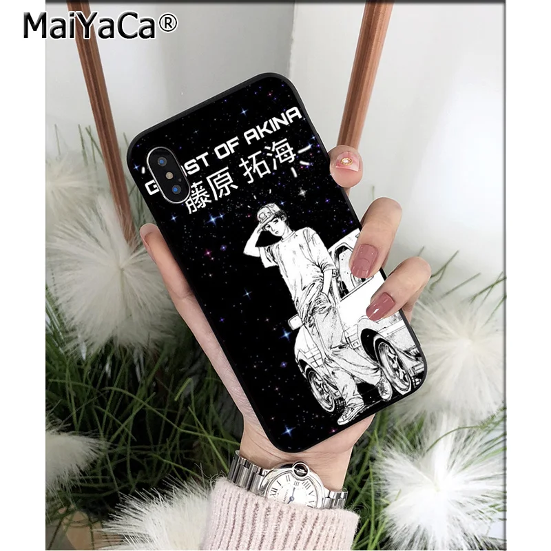 MaiYaCa INITIAL D AE86 TPU мягкий черный чехол для телефона Apple iPhone 8 7 6 6S Plus X XS MAX 5 5S SE XR
