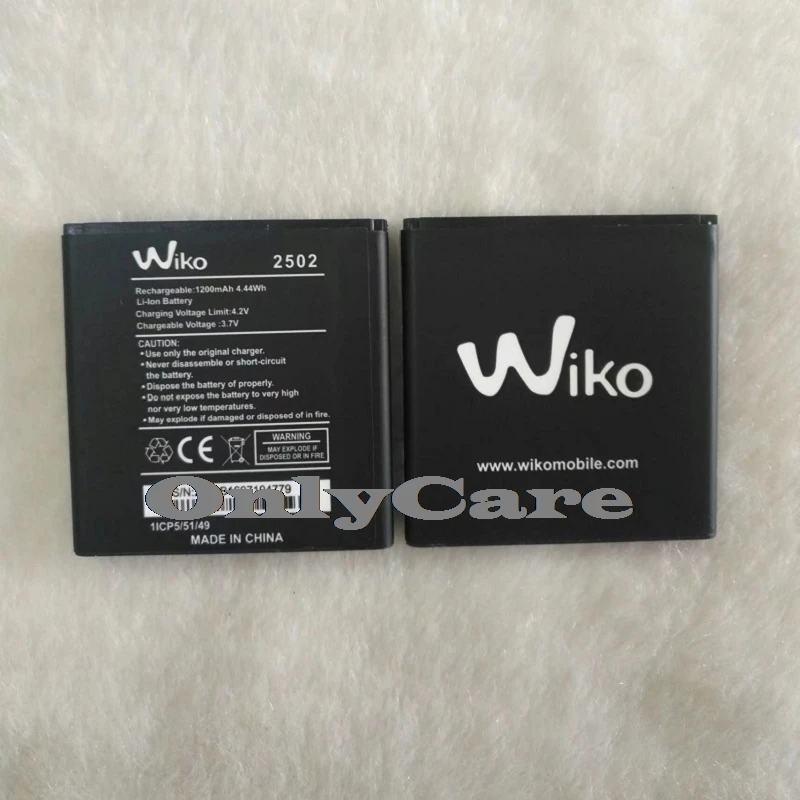 100% оригинал 1200 мАч для WIKO 2502 Батарея Bateria Batterij высокое качество | Мобильные