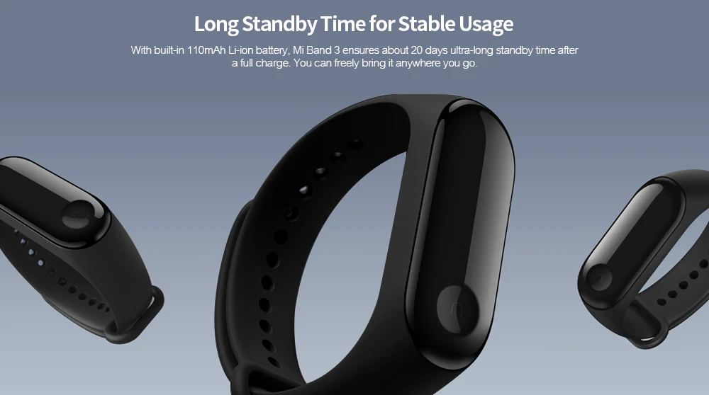 Xiaomi mi-браслет 3 Смарт-браслет монитор сердечного ритма Bluetooth 4,2 PK mi Band 2 Смарт-часы Сенсорный экран OLED