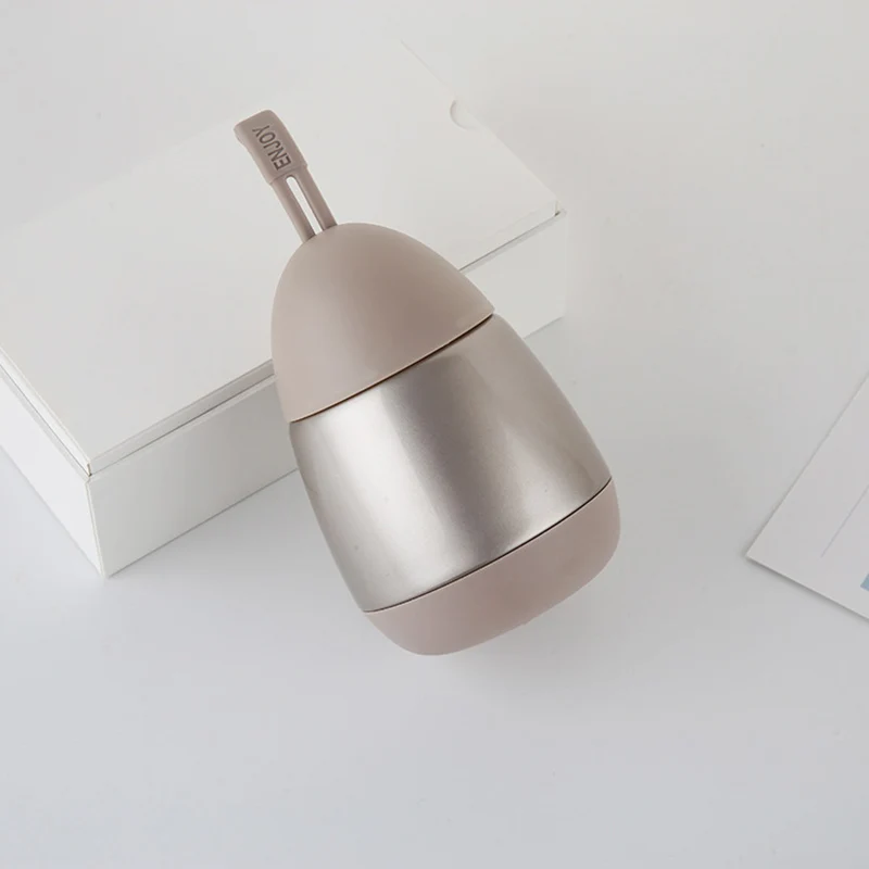 245 мл Термос с силиконовой веревкой Термокружка вакуумной изоляцией мини