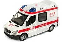 the ambulance toy model car children back in acousto optic bread alloy models educational electronic 2021