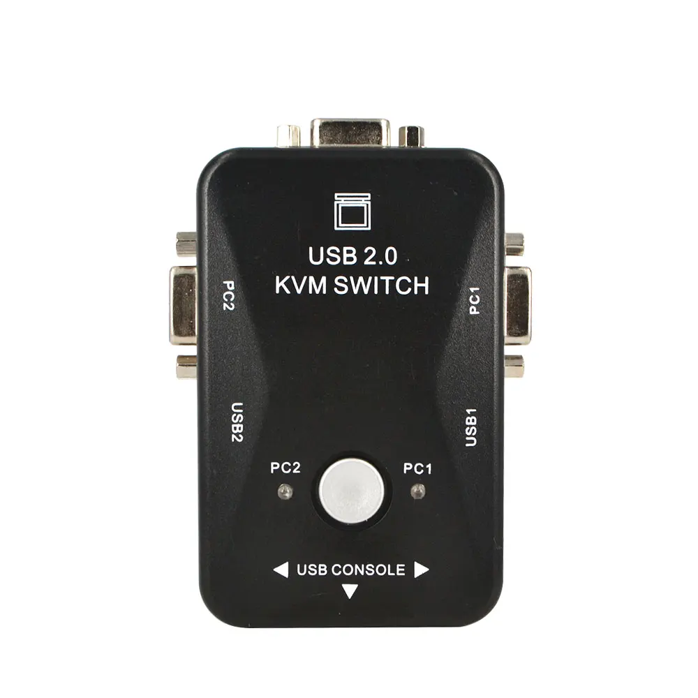 Kebidumei KVM 2 порта USB переключатель с ручным VGA коробка 0 Мышь Клавиатура 1920*1440 оптовая