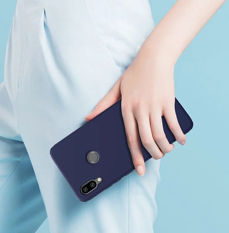 Blue Redmi Note 7 Pro чехол Nillkin для Xiaomi Redmi Note 7/7S силиконовая гладкая защитная задняя крышка redmi note 7 глобальная версия 6,3'' - Цвет: Blue