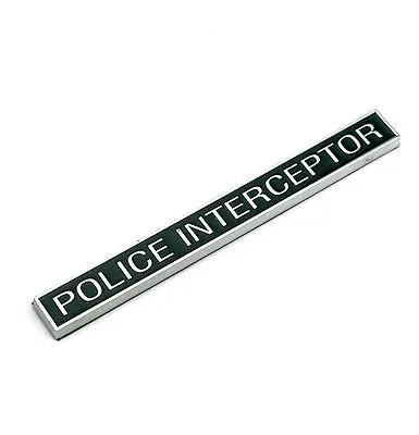 

1 PCS POLICE INTERCEPTOR Car Motorcycle Rear Fender Emblem Badge car Stickers car styling