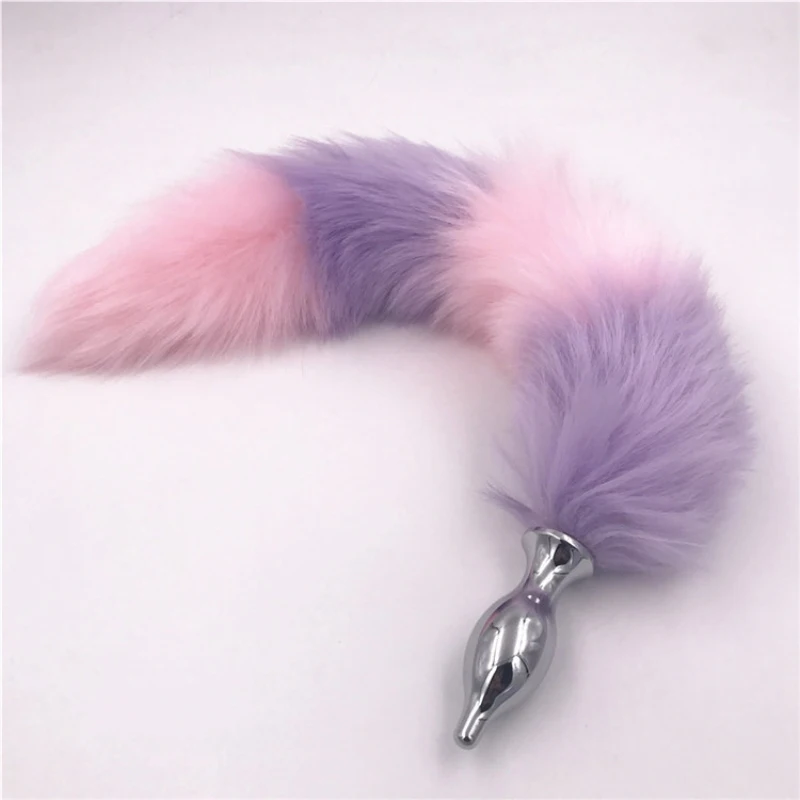 Fox Tail Anal Plug Stainless Steel Butt Plugs Sexy Romance Dilator Adult Products Sex Toys for Men Women H8-94F | Красота и здоровье