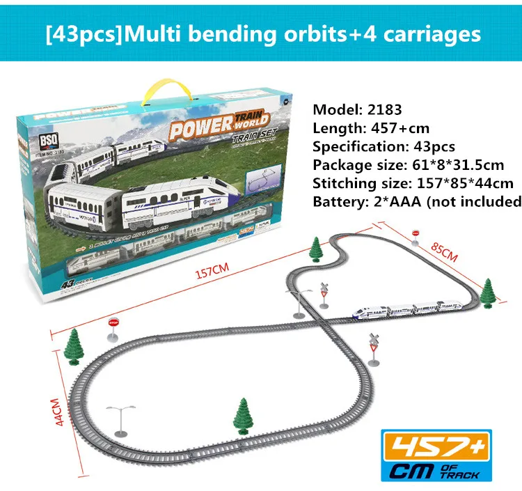 

carro de controle remoto Simulation of high-speed rail motor vehicle rail car harmony bullet train children's toy mold juguetes