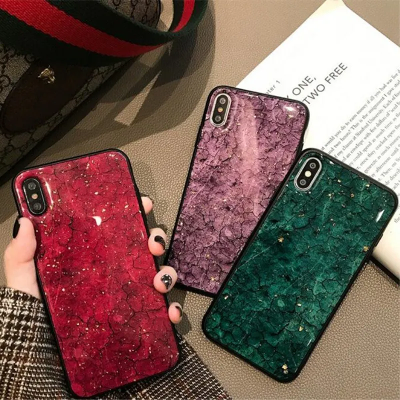 Модный Платиновый мраморный мягкий чехол для iphone 6 S 7 8 plus X XR XS MAX samsung galaxy S8 S9 Note 9