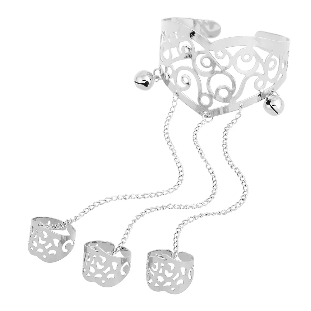 2017 модный очаровательный панк позолоченный посеребренный браслет на запястье