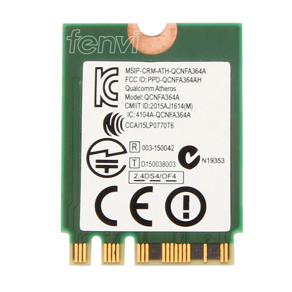 Fenvi для Bigfoot Killer wireless-AC 1535 Atheros QCNFA364A NGFF Двухдиапазонная Killer1535 802.11ac M.2 беспроводная карта+ Bluetooth 4,1