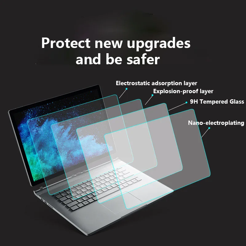 Закаленное стекло 9H HD для Microsoft pro4/5 Book 2/laptop/Go с плоской поверхностью | Компьютеры и