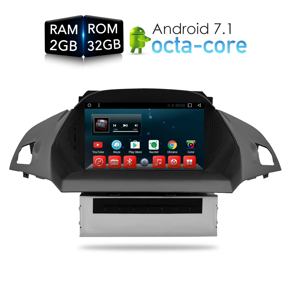 Android 7 1 автомобильный DVD плеер GPS ГЛОНАСС навигация Мультимедиа для Европы Ford Kuga C