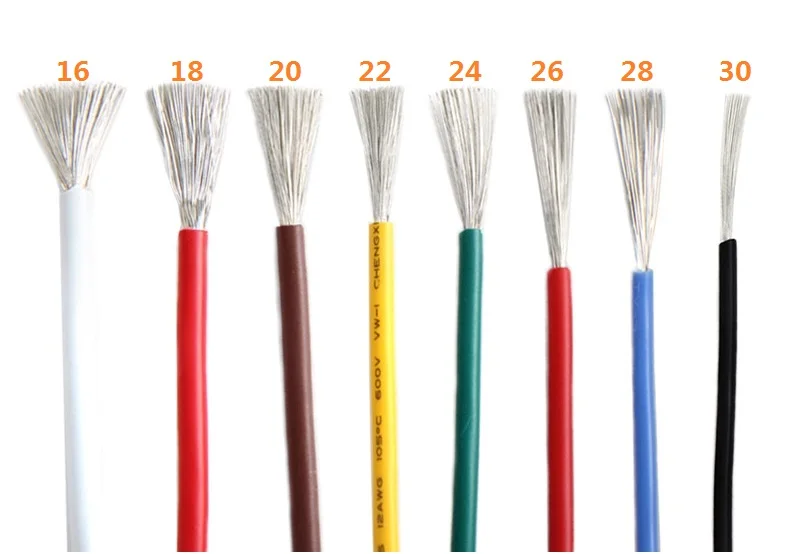 24AWG луженая медная силиконовая проволока UL3239 изолированный кабель многожильный