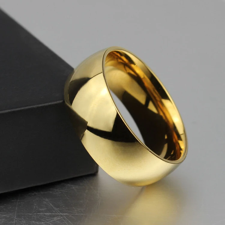 Золотой цвет Alliance Титановый стальной Свадебный полосы парные наборы колец для
