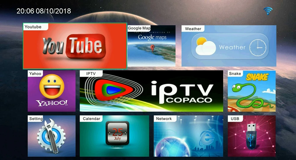 Satxtrem M968 IPTV телеприставка Full HD 1080P H.265 HEVC Youtube Сталкер медиаплеер 1 год Европа IPTV Италия Германия Аравия