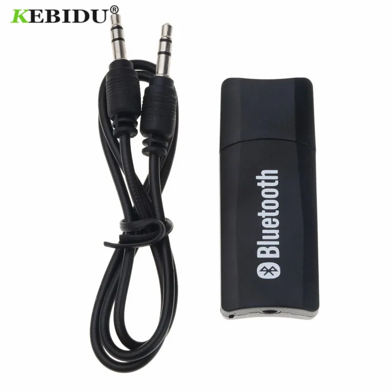 KEBIDU Мини Авто USB беспроводной адаптер 3 5 мм AUX Bluetooth приемник ключ аудио