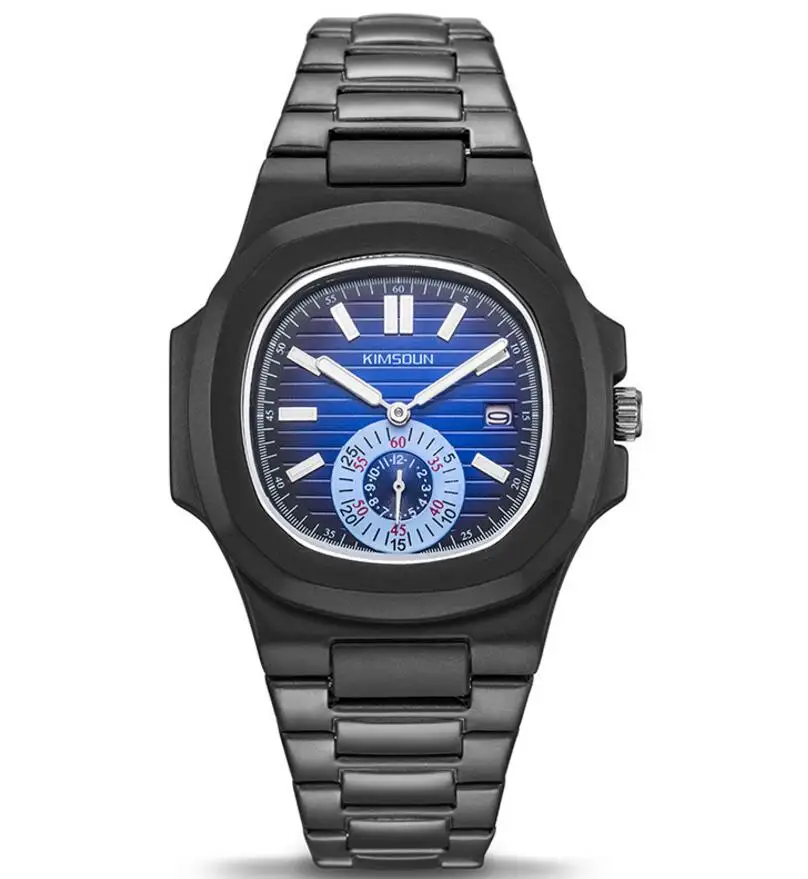 Men's wrist watches business automatic quartz watch stainless steel watchband waterproof fashion sports men reloj hombre |