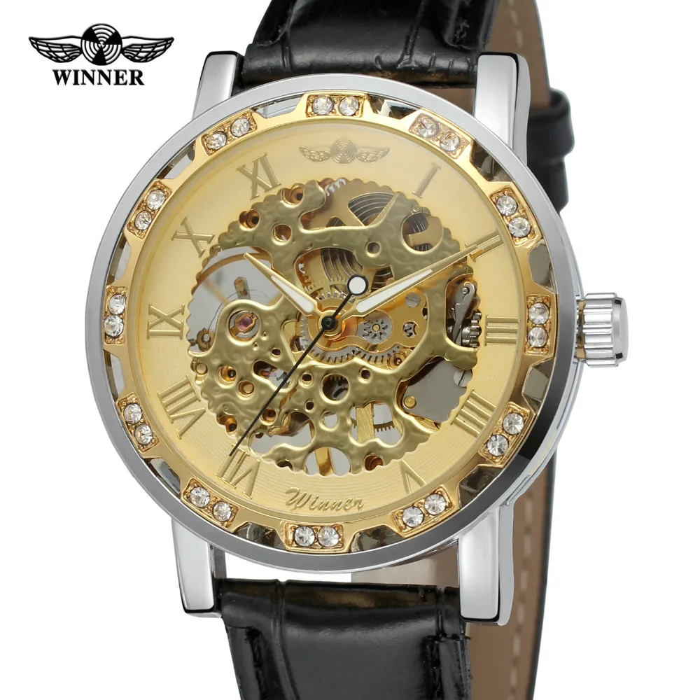Часы T-Winner для мужчин распродажа наручные часы с кожаным кристаллом цветные