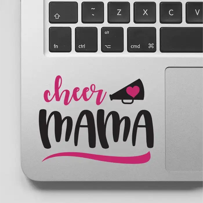 Cheer I Love Mama с юбкой-годе любовь Наклейка на стену и Стикеры-наклейка Чирлидер-Cheer