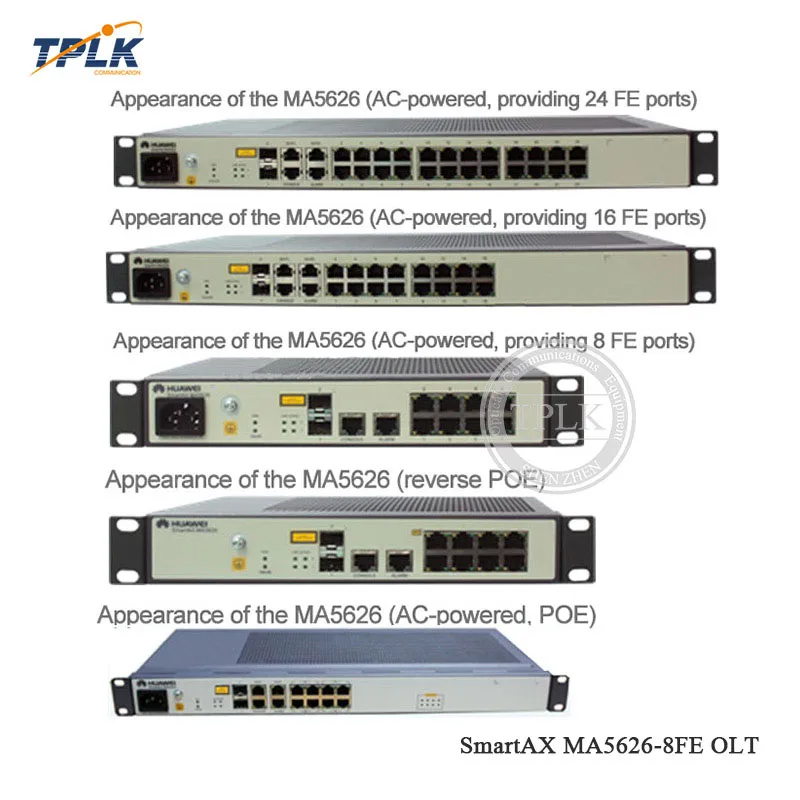 Высокое качество HW SmartAX MA5626-8FE обратное POE питание 8 портов FTTH GPON EPON OLT шасси, для 8 портов ethernet