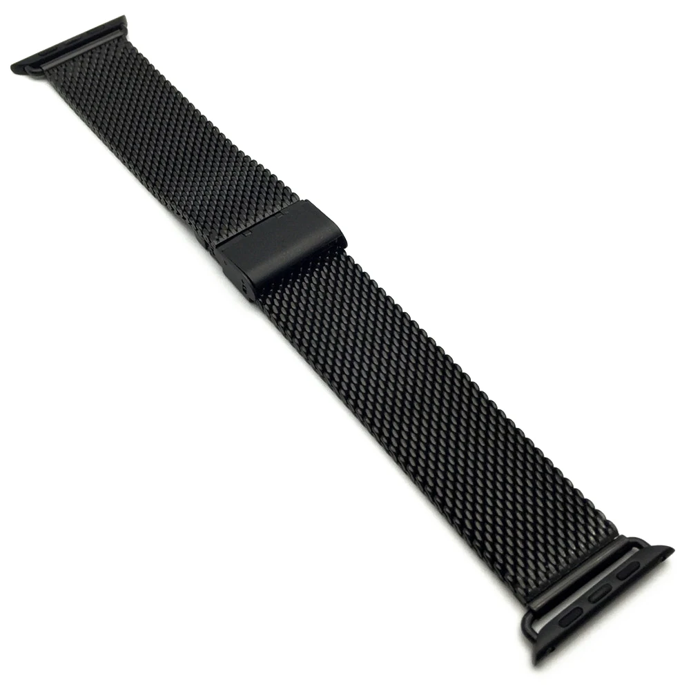 Миланский Браслет Нержавеющая сталь ремешок для наручных часов Apple Watch, версии 3, 2/1 38 мм 42 мм металлический спортивный ремешок для часов для наручных часов iwatch серии 4 40 мм 44 мм
