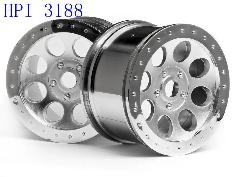 HPI Racing Mag 8 матовые хромированные колеса Savage X Flux (2) HPI3188|Детали и аксессуары| |