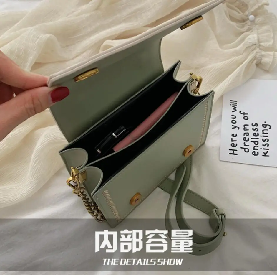 

Contrast color Crossbody Bags 2019 Fashion New High Quality Leather Women's Designer Handbag Metal Tote Shoulder Messenger Bags
