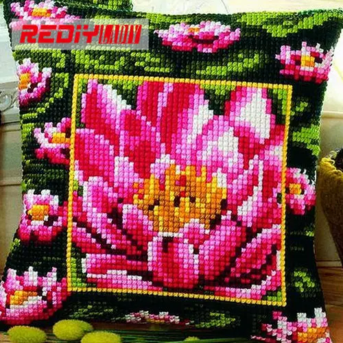 REDIY чехол для подушки с вышивкой крестиком подсолнухи декоративный чехол для подушки Комплект подушек для диванов - Цвет: CX0887