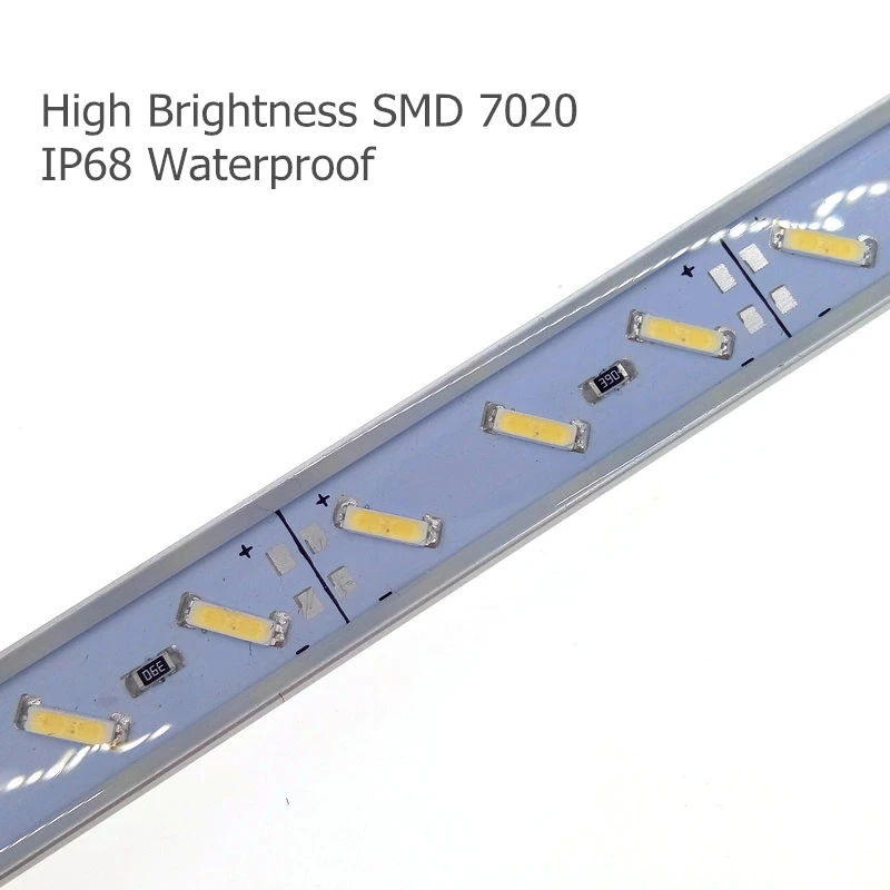 Жесткая светодиодная лента для бассейна 50 см IP68 9 Вт SMD 7020 36 светодиодов 12 В | Лампы