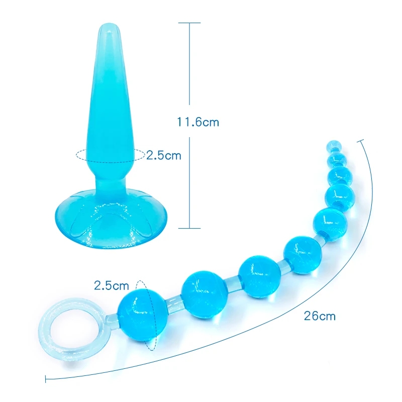 2 шт./лот гибкие желеобразные анальные пробки шарики для начинающих интимные