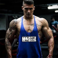 muscle guys brand thin straps fitness stringer mens gyms tank tops men vest cotton workout undershirt bodybuilding clothes